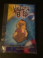 Helluva Boss Swimsuit Verosika Human Disguise Enamel Pin New Sealed picture