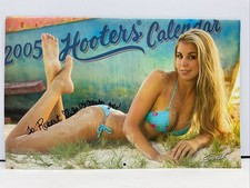 HOOTERS Calendar 2005 With One Cover Dedication, Four Matched Signatures D01 picture