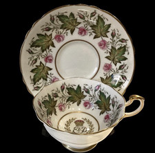Vintage Paragon Cup and Saucer 1953 Queen Elizabeth II Coronation Bone China picture