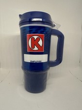 Circle K Employee Collectible Advertising Mug Cup Blue Red White Vintage picture