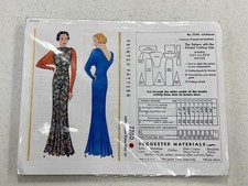 RARE 1934 Evening Dress Sewing Pattern picture