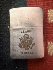 Vintage Zippo Lighter U.S. ARMY FORT POLK, LA Army Zippo Vintage Military picture