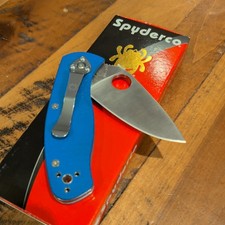 Spyderco Persistence Folding Knife Blue G-10 (2.75