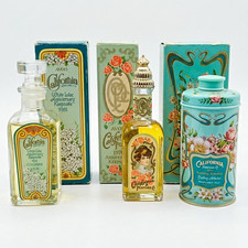 Vintage Avon California Perfume Anniversary Keepsake Bundle Decanters Talc NOS picture