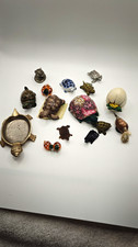Mini Turtle Figurines Mixed Lot  Turtle Litttle Collectibles 16 Total 2 Pewter picture