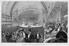 Chicago Auditorium Interior, 1889 Antique Architecture picture