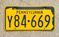 1965 PENNSYLVANIA license plate — ORIGINAL — VERY SHARP antique vintage car tag picture