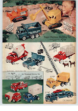 1961 PAPER AD 3 PG Structo Toy Car Carrier Dispatch Truck Timber Toter Ford picture