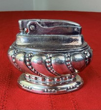 Ronson Crown Table Lighter Silver Plate Art Deco 1940s-50s Newark NJ picture
