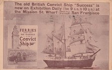 Prison Convict Ship Success San Francisco 1915 Worlds Fair Vtg Postcard 45A picture