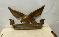 Brass Eagle Guard Vintage Mounting Frame address name plate wall mount 3