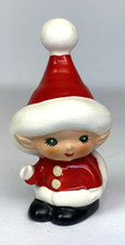 Vintage Christmas Santa Lefton Santakins Elf Pepper Shaker Pixie picture