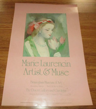 1989 Marie Laurencin Artist & Muse Exhibition Poster - Birmingham Museum of Art picture