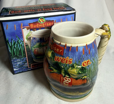 Anheuser Busch 1996 Budweiser Frog Stein NIB New, Bud-weis-er, Ceramarte picture