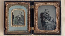 Antique Union Case F.B. Smith & Hartmann New York + 2 Photos Victorian 1850s USA picture