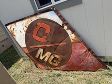 CMG Vintage Triangular Metal Sign picture