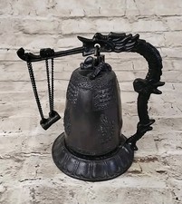 Vintage Bronze Korean Bongdeaksa Temple Sacred Bell Buddhist Gong 6