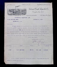 1904 Dayton Ohio National Cash Register Co To Hartshorne I.T. Bank Letterhead picture