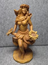 Vintage Chiefly Co. Hawaiian Hula Girl Figurine – Island Souvenir Decor picture