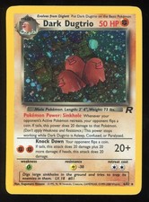 Dark Dugtrio Pokemon TCG 2000 Team Rocket Holo Rare 6/82 LP or Better picture