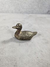 Vintage Miniature Brass Duck Home Décor picture
