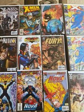 20 COMICS BOOK LOT-MARVEL, DC, INDIES-  All in Bag with Board picture
