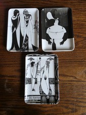 Aubrey Beardsley Italian Trays Lot 3 Salome Love Drink Fat Woman picture