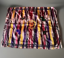 NEW Vtg. Uzbek Silk Suzani Handmade Embroidery Home Decor 26”x 35” Reds, Oranges picture