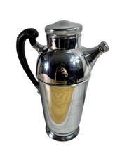 Vintage Farber Bros Krome-Kraft Cocktail Shaker – Art Deco Chrome picture