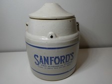 Sanford's 1910-1920's Stoneware Crock 