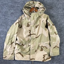 Military Gore Tex Parka Men’s Medium Short ECWCS Desert Camo Cold Weather Jacket picture