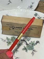 VINTAGE MAX FACTOR HOLLYWOOD LIP LINER COLOR PENCIL NEW RED ON RED picture