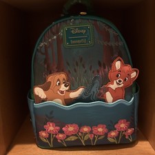 2026 Loungefly Disney The Fox and The Hound Multi-Color Mini Backpack  picture