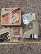 Vintage Osterizer Icer Ice Attachment w/ Box Avocado Model 435 NEW NOS Oster picture