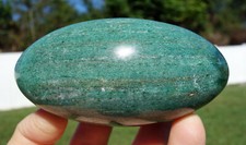 Awesome EMERALD in Fuchsite Custom Cut & Polished SHIVA Lingam Crystal Egg picture
