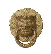 Distressed Matte Gold Color Lion Head Shape Pull Handle Display cs3863 picture