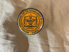 NAACP Black Civil Rights 1960's 1970's Pinback Button Vintage picture