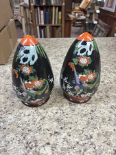 2 Japanese wall pockets ceramic vintage vases 7