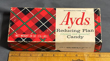Vtg AYDS Reducing Plan Vitamin Mineral Butterscotch Fudge Type Candy EMPTY BOX picture