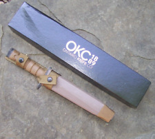 Vintage Knife Bayonet OKC Army OKC3 & Sheath Military Ontario Genuine USA picture