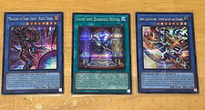 YUGIOH Asian Eng CR12-AE Magician of Dark Chaos Black Luster Soldier set Secret picture