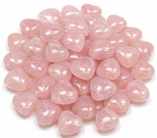 5KG/11 lb Rose Quartz Mini Heart Bulk Lot – Natural Polished Pink Crystal 1