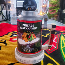 The Bradford Exchange Chicago Blackhawks 2013 Champs Beer Stein picture