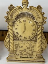 Vintage Salt and Pepper Shakers Mantle Clocks Minneapolis Minnesota Collectible picture