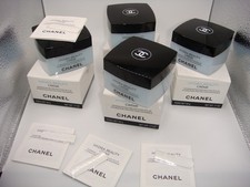 LOT OF TWO CHANEL HYDRA BEAUTY CREAM EMPTY JARS WITH BOXES PAPERS picture
