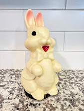 Vintage Fanny Farmer Wax Bunny Candy Container with Cap, Made In USA picture
