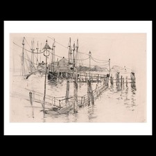 Twachtman - The Old Toll House at Bridgeport (Large Plate) (1888) Art Card Pr picture