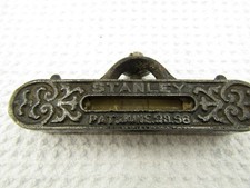 Antique Stanley Brass Line Level Pat. June 23, 1896 – Ornate Design picture
