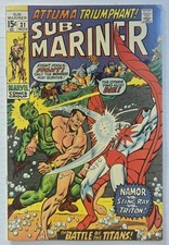 SUB-MARINER #31 COMIC BOOK (MARVEL, 1970) BRONZE AGE 9.4 NM picture