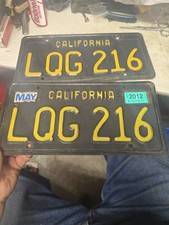 1963 to 1969 Vintage California License Plate Pair Set picture